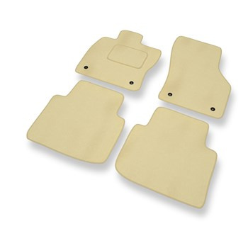 Velour gulvmåtter til Skoda Superb III Stationcar, Liftback (2015-2024) - beige