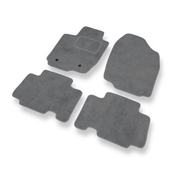 Velour gulvmåtter til Toyota RAV4 III SUV (2005-2012) - grå