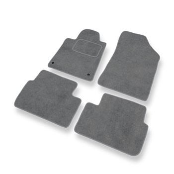 Velour gulvmåtter til Peugeot 407 Coupé, Sedan, SW (2004-2011) - grå