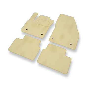 Velour gulvmåtter til Opel Meriva B Minivan (2010-2017) - beige