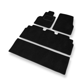 Velour gulvmåtter til Renault Espace IV Minivan (2002-2014) - sort