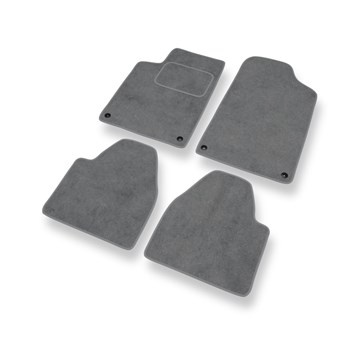 Velour gulvmåtter til Peugeot 607 Sedan (1999-2010) - grå