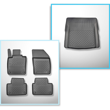 Bagagerumsmåtte og bilmåttesæt TPE skræddersyet til: Volvo S60 III Sedan (10.201