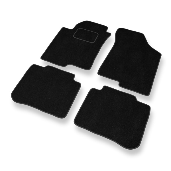 Velour gulvmåtter til Kia Cerato I Sedan (2003-2008) - sort