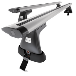 Tagbagagebærer til bil Skoda Octavia IV Liftback (2019-....) - sølv bagagebærer til taget - lastholder - tagholder - uden monteringselementer - Aluminium