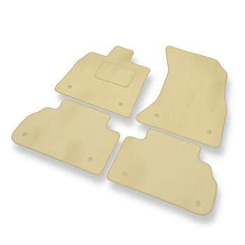 Velour gulvmåtter til Audi Q5 II (2017-....) - beige