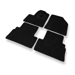 Velour gulvmåtter til Ford Transit Connect Varevogn (2003-2014) 5-personers - sort