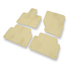 Velour gulvmåtter til Audi Q7 I SUV (2005-2015) - beige