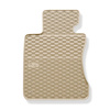 Gummigulvmåtter til biler BMW 5-serie E60, E61 Limousine, Touring (2003-2010) - beige - 4 stk.
