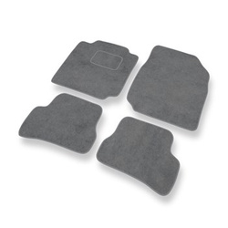 Velour gulvmåtter til Nissan Micra III Hatchback, Cabriolet (2002-2010) - grå
