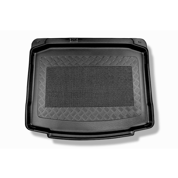 Gulvmåtte til bagagerum Skoda Karoq SUV (11.2017-....) - nederste bagagerum; Med reservehjul til midlertidig brug eller reparationssæt; uden et multifunktionelt gulv