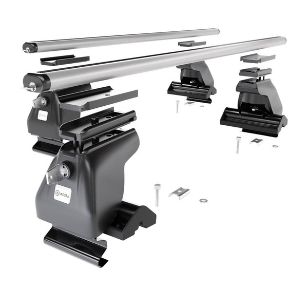 Tagbagagebærer til bil Chrysler PT Cruiser Minivan (2001-2010) - sølv bagagebærer til taget - lastholder - tagholder - uden monteringselementer - Aluminium