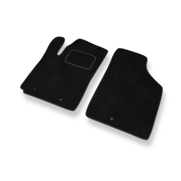 Velour gulvmåtter til Hyundai i10 I Hatchback (2007-2012) - sort