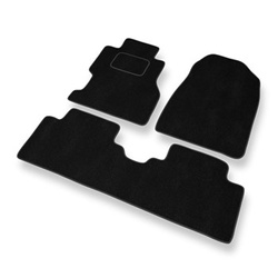Velour gulvmåtter til Honda Civic VII Coupé, Hatchback, Sedan (2001-2005) 3 døre, 4 døre - sort