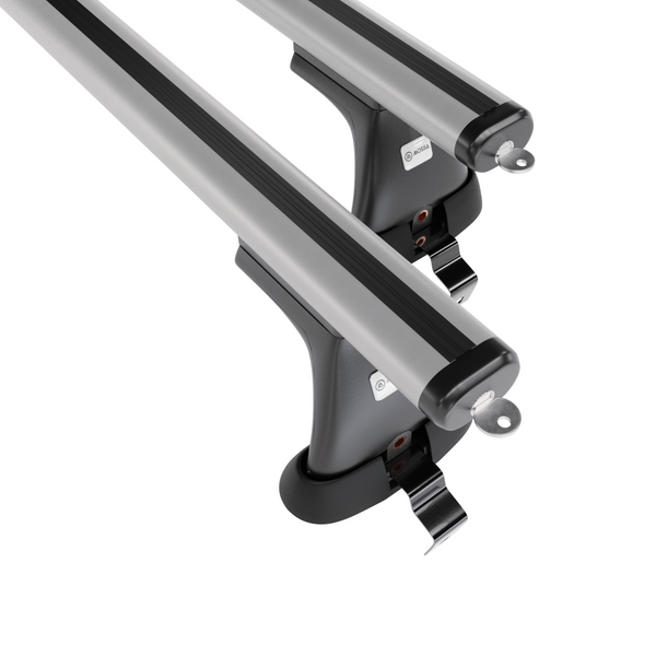 Tagbagagebærer til bil Renault Megane mk III Hatchback (2008-2016) - sølv bagagebærer til taget - lastholder - tagholder - uden monteringselementer - Aluminium