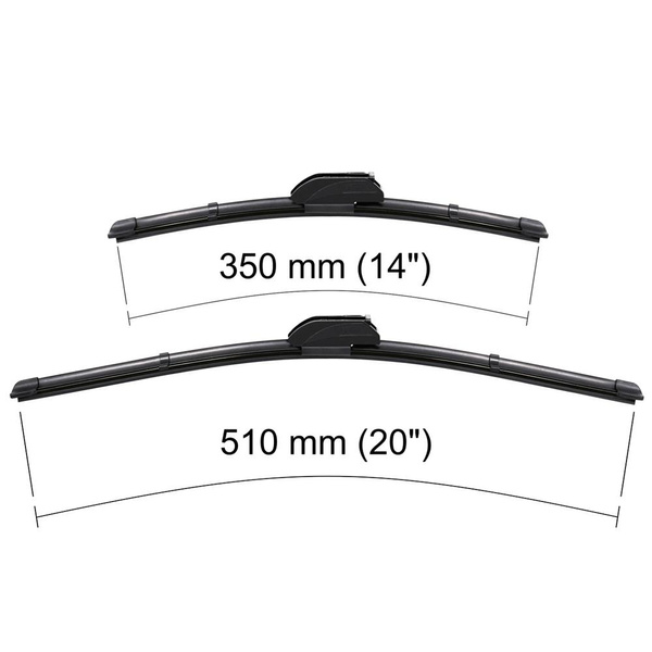 Vinduesviskere til forruden til Daihatsu Terios I SUV (03.1997-12.2005) - Flad viskerblade