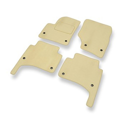 Velour gulvmåtter til Volkswagen Touareg I SUV (2002-2010) - beige