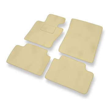 Velour gulvmåtter til BMW X3 I E83 SAV (2000-2010) - beige