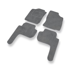 Velour gulvmåtter til Toyota Land Cruiser J90 SUV (1996-2003) 5 døre - grå