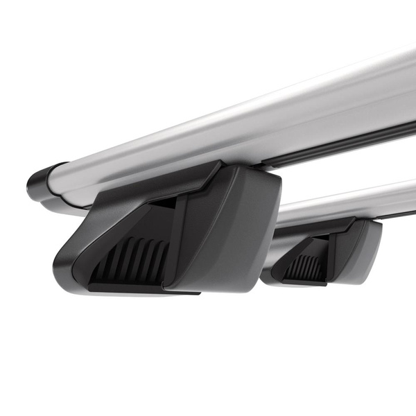 Tagbagagebærer til bil BMW X5 E70 SAV (2008-2013) - sølv bagagebærer til taget - lastholder - tagholder - Integreret rækværk - Aluminium