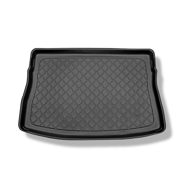 Gulvmåtte til bagagerum Volkswagen Golf VII Hatchback (10.2012-12.2019) - øverste bagagerum med reservehjul til midlertidig brug/reparationssæt; Helt reservehjul