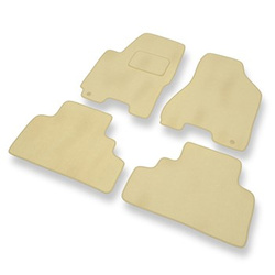Velour gulvmåtter til Kia Sportage II SUV (2004-2010) - beige