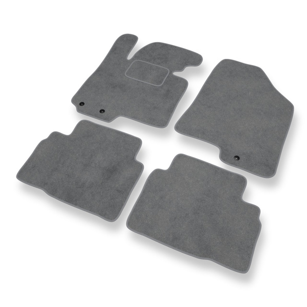 Velour gulvmåtter til Hyundai ix35 SUV (2010-2015) - grå