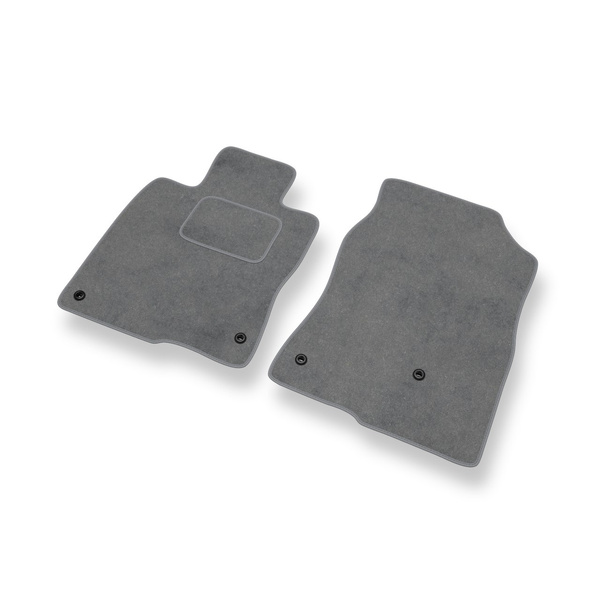 Velour gulvmåtter til Honda Civic X Coupé, Hatchback, Sedan (2017-2021) 3 døre, 5 døre - grå