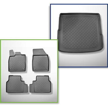 Bagagerumsmåtte og bilmåttesæt TPE skræddersyet til: Skoda Enyaq iV SUV, Coupé (