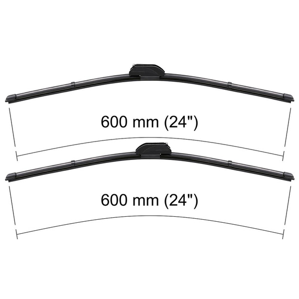 Vinduesviskere til forruden til Mazda MPV II Minivan (05.1999-08.2004) - Flad viskerblade