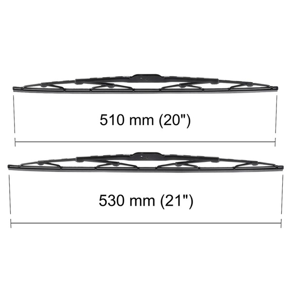 Vinduesviskere til forruden til Volkswagen New Beetle Hatchback, Cabriolet (01.1998-12.2010) - Standard viskerblade