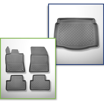 Bagagerumsmåtte og bilmåttesæt TPE skræddersyet til: DS 4 Hatchback (11.2021-...