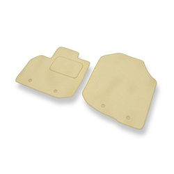 Velour gulvmåtter til Honda City V Sedan (2009-2011) - beige