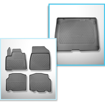 Bagagerumsmåtte og bilmåttesæt TPE PREMIUM skræddersyet til: Mercedes-Benz Klasa