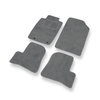 Velour gulvmåtter til Peugeot 206 I Hatchback, Cabriolet, Sedan, SW (1998-2012) - grå