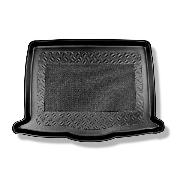 Gulvmåtte til bagagerum Ford Focus IV Hatchback, Active Hatchback (09.2018-....) - nederste bagagerum; bevægeligt gulv i nederste position; Med reservehjul til midlertidig brug