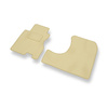 Velour gulvmåtter til Honda Stream I Minivan (2001-2006) - beige