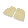 Velour gulvmåtter til Opel Karl Hatchback (2015-2019) - beige