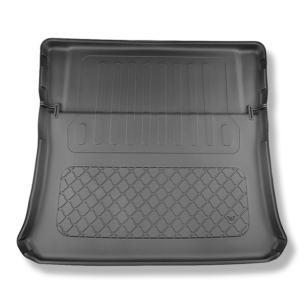 Gulvmåtte til bagagerum Mercedes-Benz EQS X296 SUV (12.2022-....) - 7 pladser; tredje række ledig