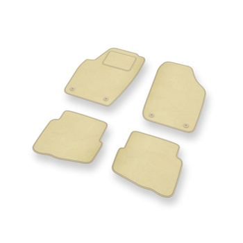 Velour gulvmåtter til Volkswagen Polo IV 9N Hatchback, Sedan (2001-2009) - beige