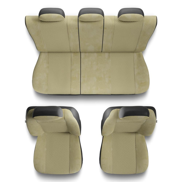 Universelle sædebetræk til biler til Suzuki Swift III, IV, V, VI, VII (1996-....) - beige