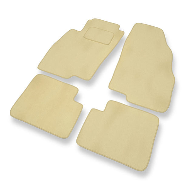 Velour gulvmåtter til Fiat Grande Punto Hatchback, Varevogn (2005-2012) - beige