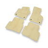 Velour gulvmåtter til Volkswagen Passat B6 Sedan, Variant (2005-2010) - beige