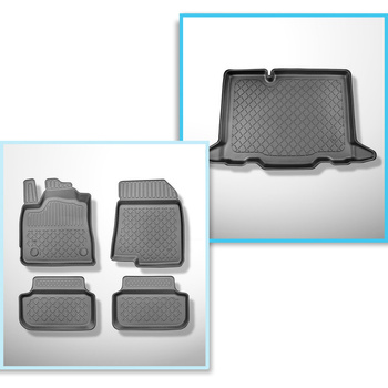 Bagagerumsmåtte og bilmåttesæt TPE skræddersyet til: Dacia Sandero III Stepway C