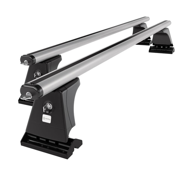 Tagbagagebærer til bil Citroen C5 Sedan (2008-2017) - sølv bagagebærer til taget - lastholder - tagholder - Monteringspunkter - Aluminium