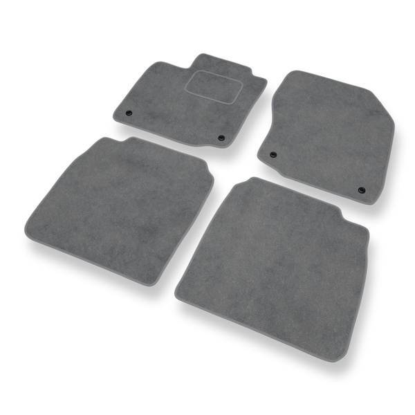 Velour gulvmåtter til Honda Civic IX Coupé, Hatchback, Sedan, Tourer (2012-2017) 3 døre, 5 døre - grå