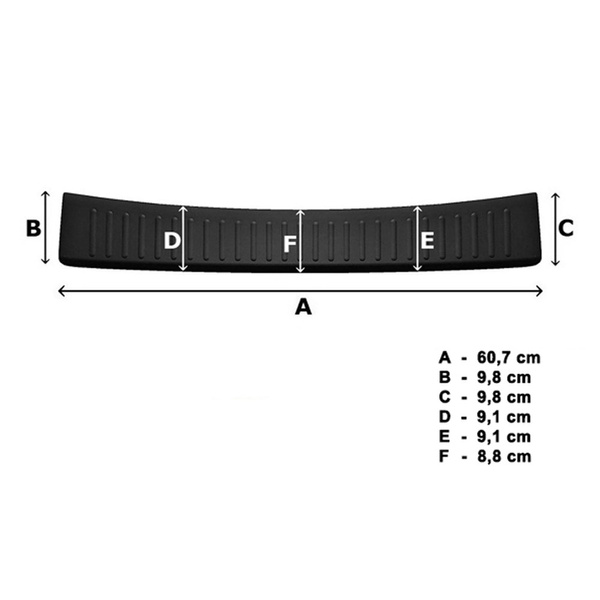Sort bagkofangerafdækning til Toyota Aygo X Crossover (2022-....)
