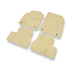 Velour gulvmåtter til Opel Astra J Hatchback, Sedan, Sports Tourer (2009-2019) - beige