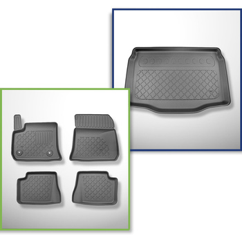 Bagagerumsmåtte og bilmåttesæt TPE skræddersyet til: Fiat 600e Hatchback (09.202