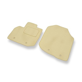 Velour gulvmåtter til Honda City V Sedan (2009-2011) - beige
